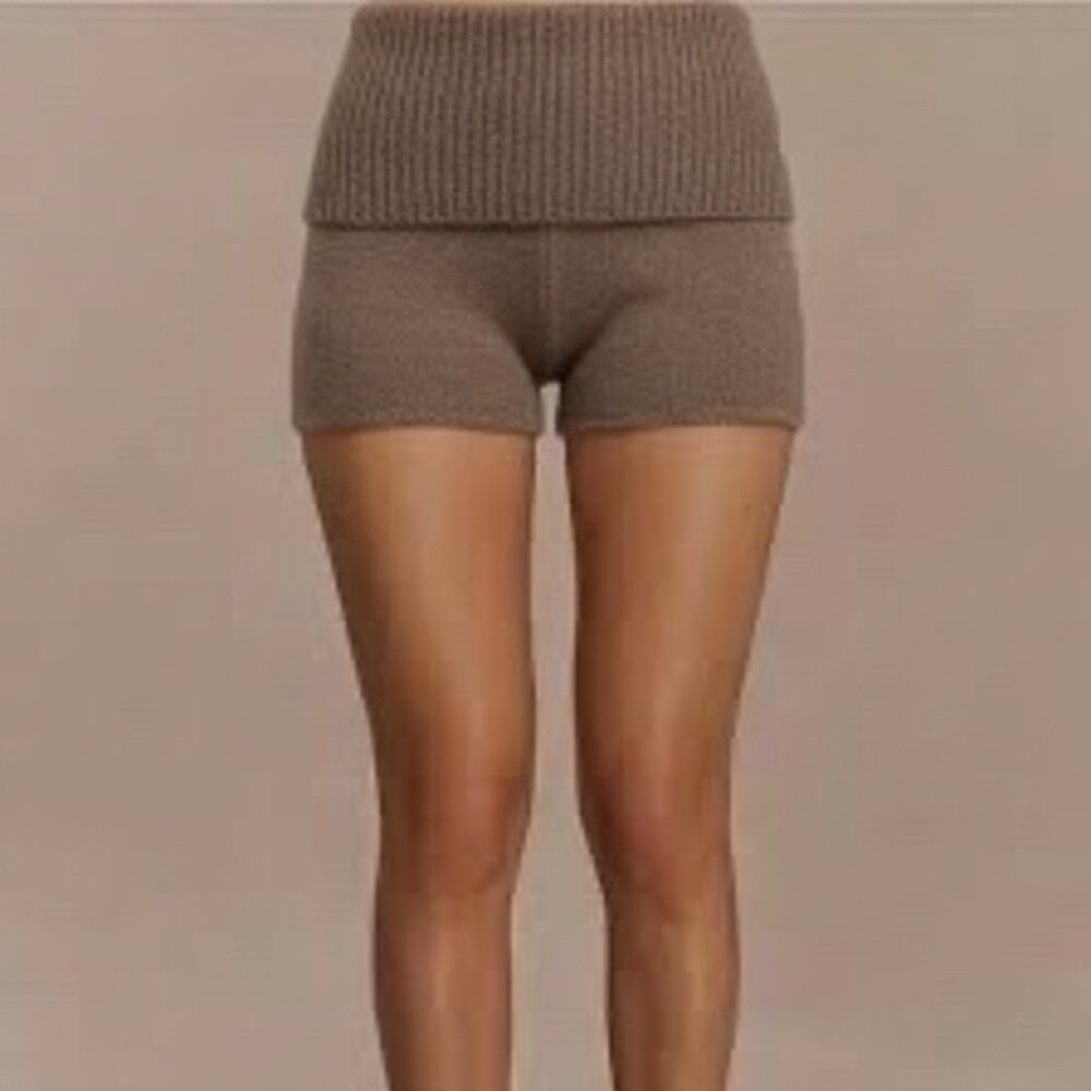 Orange Kiss Knit Shorts